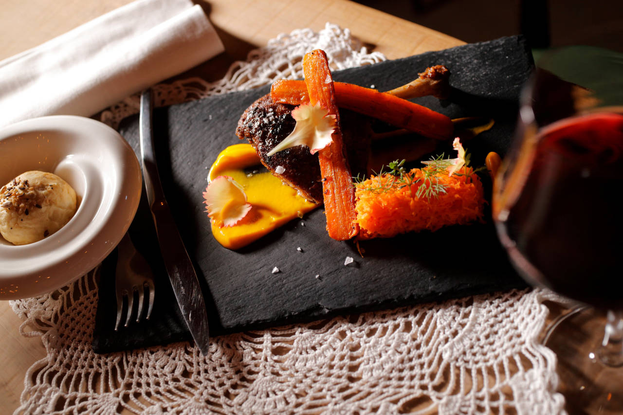 petto di anatra con verdure